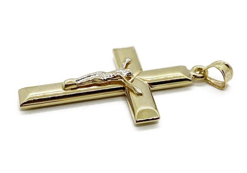 Zlatý přívěsek Kříž 3,54 g 14 Kt
