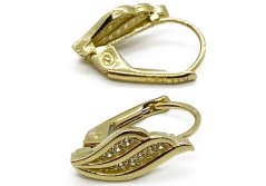 Zlaté náušnice 2,10 g 14 Kt