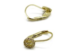 Zlaté náušnice 1,31 g 14 Kt