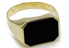 Zlatý prsten pánský 4,82 g 14 Kt