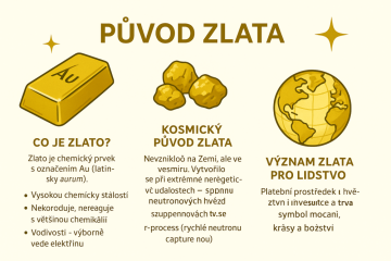 Původ zlata: Jak vznikl tento vzácný kov?