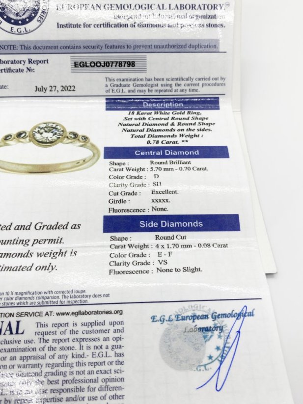 Zlatý prsten s Diamanty 0,73 ctw, 3,55 g 14 Kt, Ce