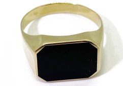 Zlatý prsten pánský 4,82 g 14 Kt