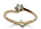 Zlatý prsten s Diamantem Alo 0,24 ct