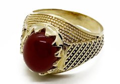 Zlatý prsten pánský 9,26 g 14 Kt