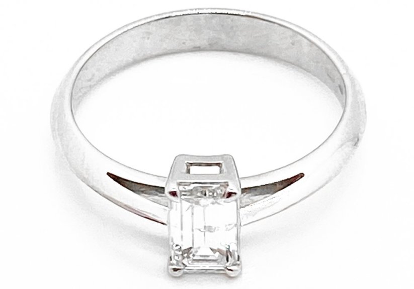 Zlatý prsten 2,39 g 14 Kt s Diamantem 0,50 ct