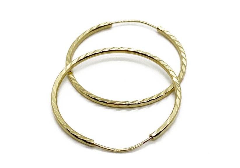 Zlaté náušnice 2,07 g 14 Kt