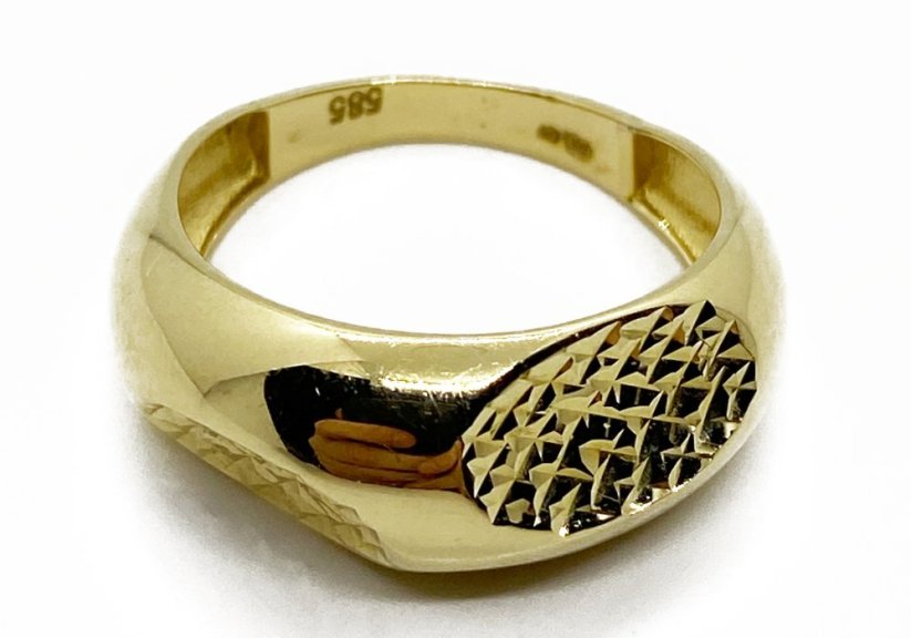 Zlatý prsten 2,96 g 14 kt