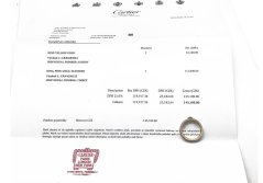 Zlatý prsten Cartier s Diamantem 0,23 ct