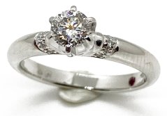 Zlatý prsten s Diamantem 0,35 ct