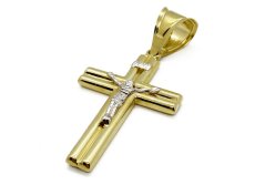 Zlatý přívěsek Kříž 4,24 g 14 Kt