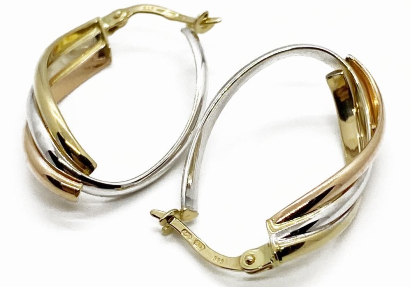 Zlaté náušnice 2,60 g 14 Kt