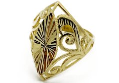 Zlatý prsten 3,67 g 14 Kt