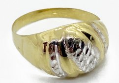 Zlatý prsten 2,35 g 14 Kt