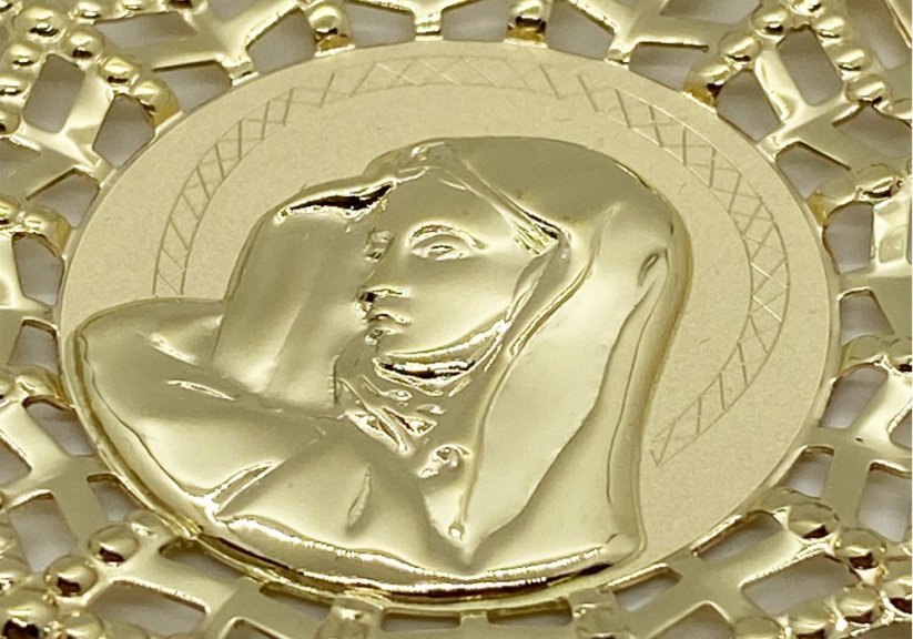 Zlatý přívěsek Madonka 8,39 g 14 Kt