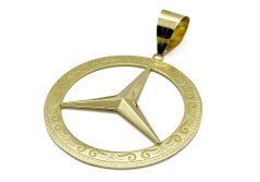 Zlatý přívěsek Mercedes 7,61 g 14 Kt