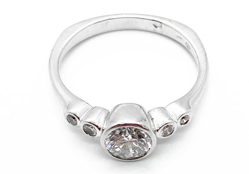Zlatý prsten s Diamanty 0,73 ctw, 3,55 g 14 Kt, Ce