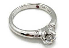 Zlatý prsten s Diamantem 0,35 ct