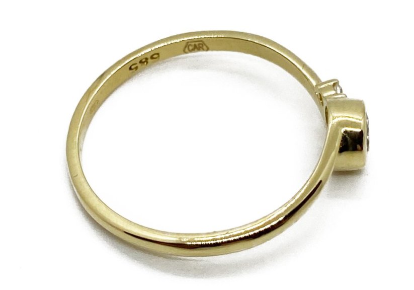 Zlatý prsten 1,36 g 14 Kt