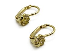 Zlaté náušnice 1,41 g 14 Kt