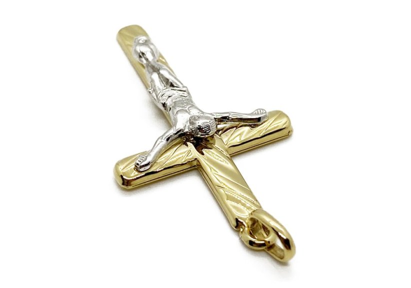Zlatý přívěsek Kříž 3,31 g 14 Kt