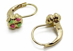 Zlaté náušnice dětské 1,59 g 14 Kt