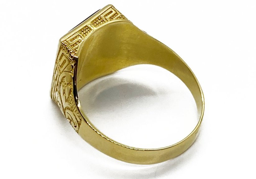 Zlatý prsten pánský 6,49 g 14 Kt