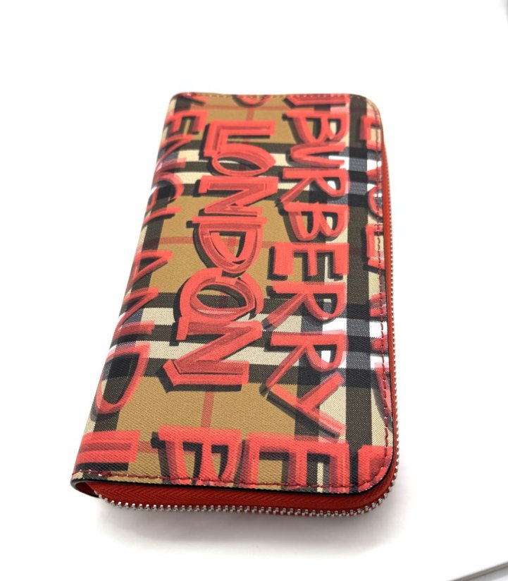 Burberry Graffiti Red Wallet