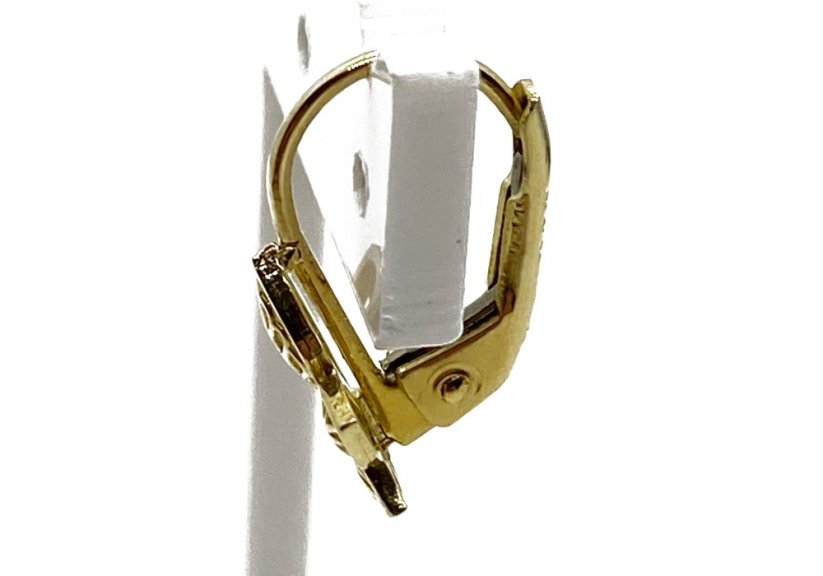 Zlaté náušnice 1,52 g 14 Kt