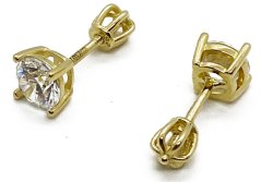 Zlaté náušnice 1,40 g 14 Kt