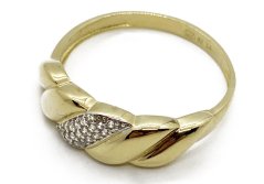 Zlatý prsten 2,45 g 14 Kt