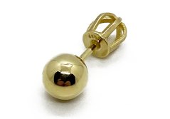 Zlaté náušnice 1,31 g 14 Kt