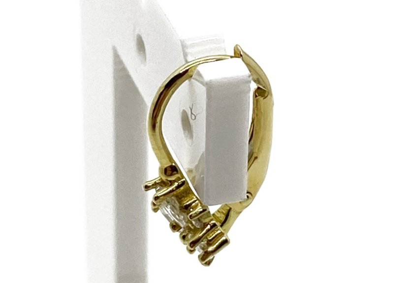 Zlaté náušnice 1,44 g 14 Kt