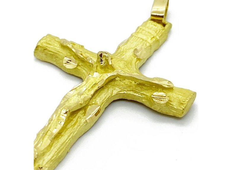 Zlatý přívěsek Kříž 8,68 g 14 Kt
