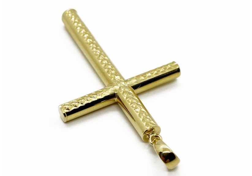 Zlatý přívěsek Kříž 2,33 g 14 Kt