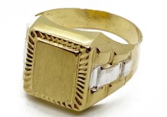 Zlatý prsten pánský 5,66 g 14 Kt