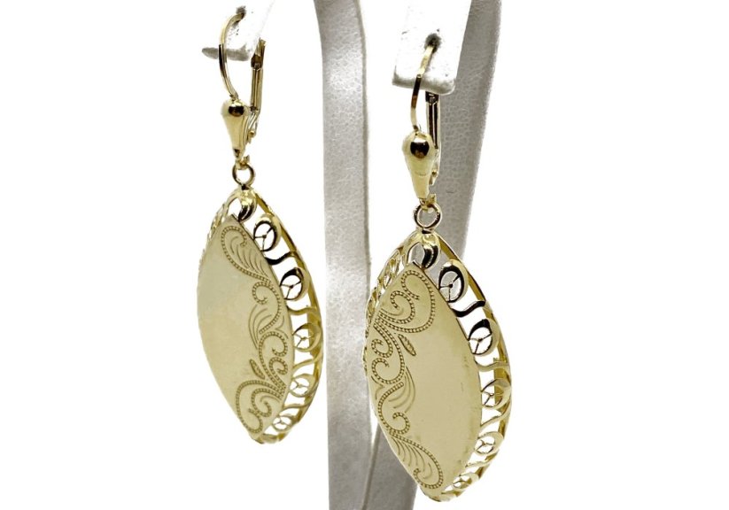 Zlaté náušnice 8,26 g 14 Kt