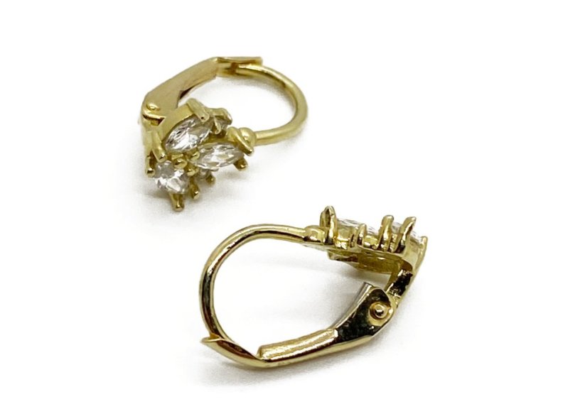 Zlaté náušnice 1,44 g 14 Kt