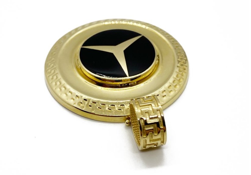 Zlatý přívěsek Mercedes 11,51 g 14 Kt