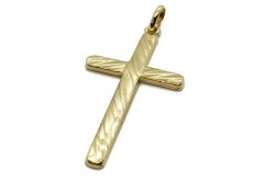Zlatý přívěsek Kříž 1,90 g 14 Kt