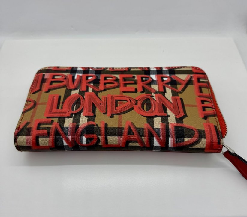 Burberry Graffiti Red Wallet