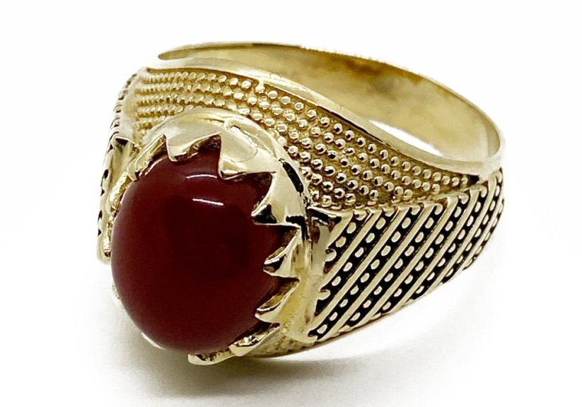 Zlatý prsten pánský 9,26 g 14 Kt