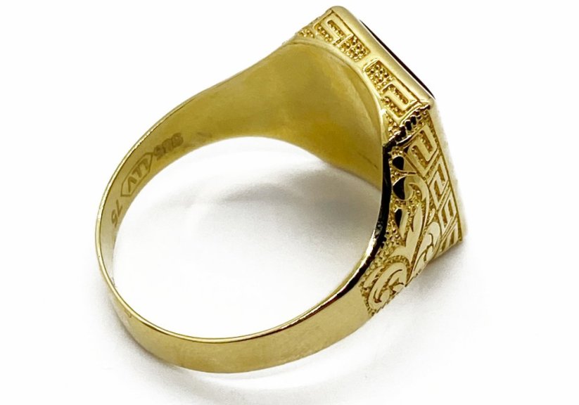 Zlatý prsten pánský 6,49 g 14 Kt