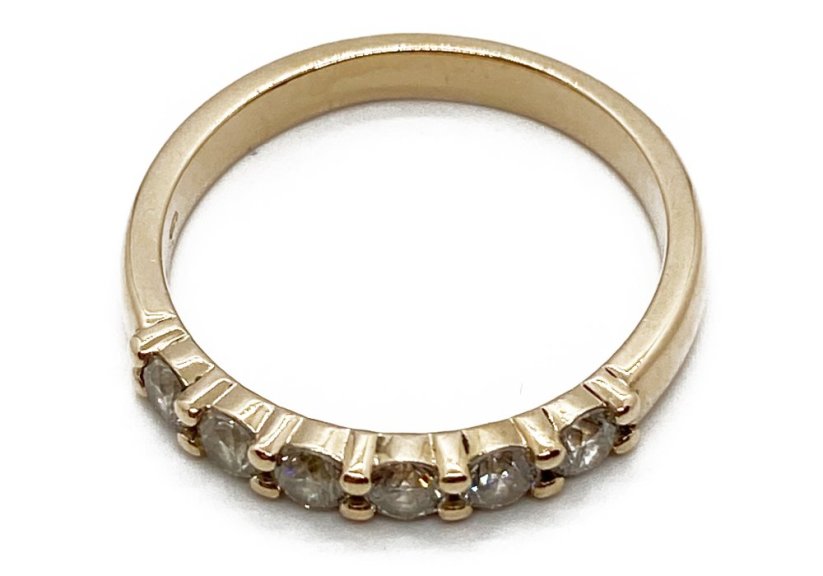 Zlatý prsten s Diamanty 0,54 Ct
