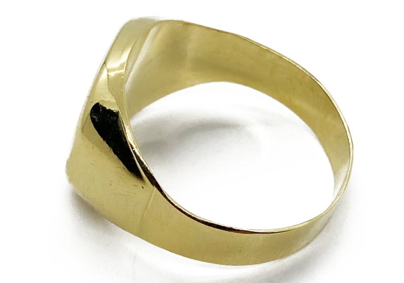 Zlatý prsten pánský 5,51 g 14 Kt