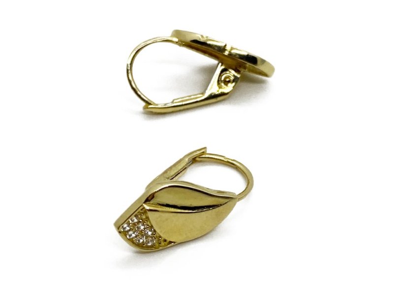 Zlaté náušnice 2,12 g 14 Kt