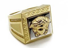 Zlatý prsten pánský 11,29 g 14 Kt