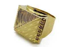 Zlatý prsten pánský 7,45 g 14 Kt