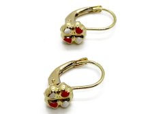 Zlaté náušnice dětské 1,59 g 14 Kt