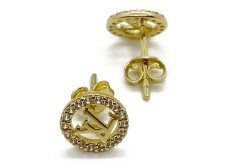 Zlaté náušnice 1,28 g 14 Kt